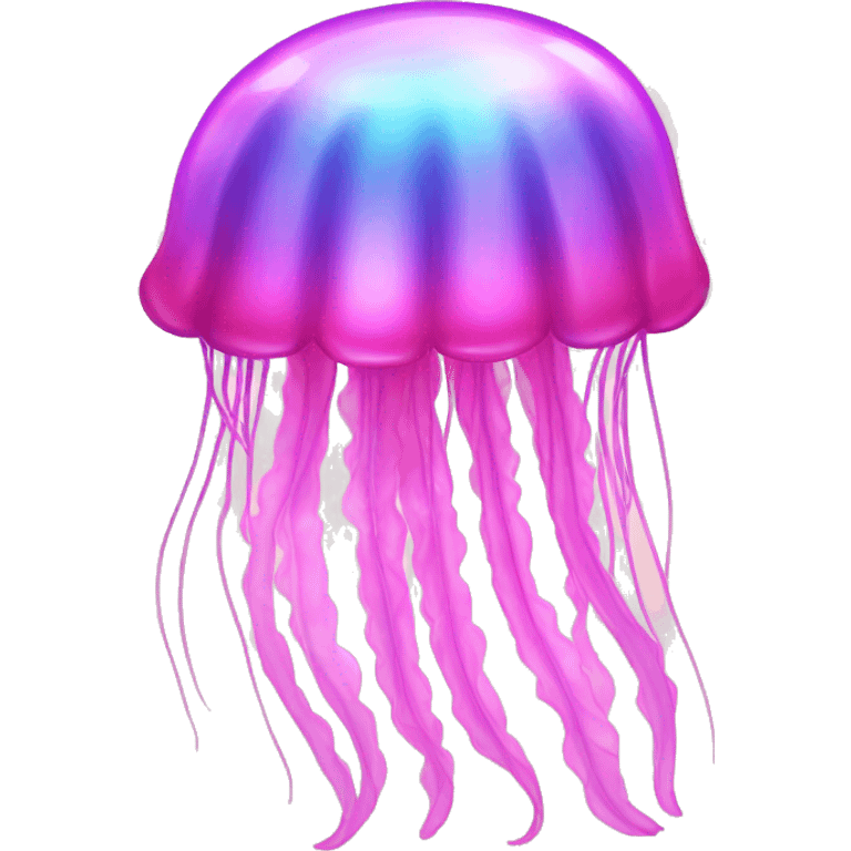 pink shimmery iridescent jellyfish emoji