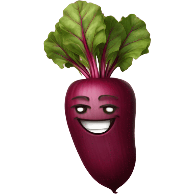 happy beetroot showing finger up emoji