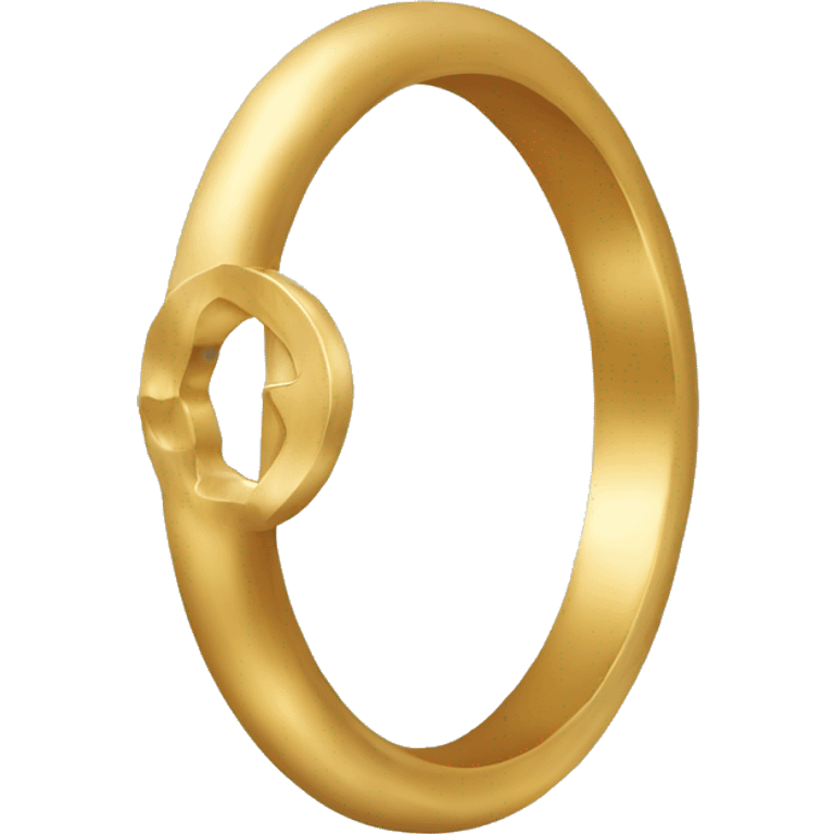 simple gold ring with no details or anything emoji