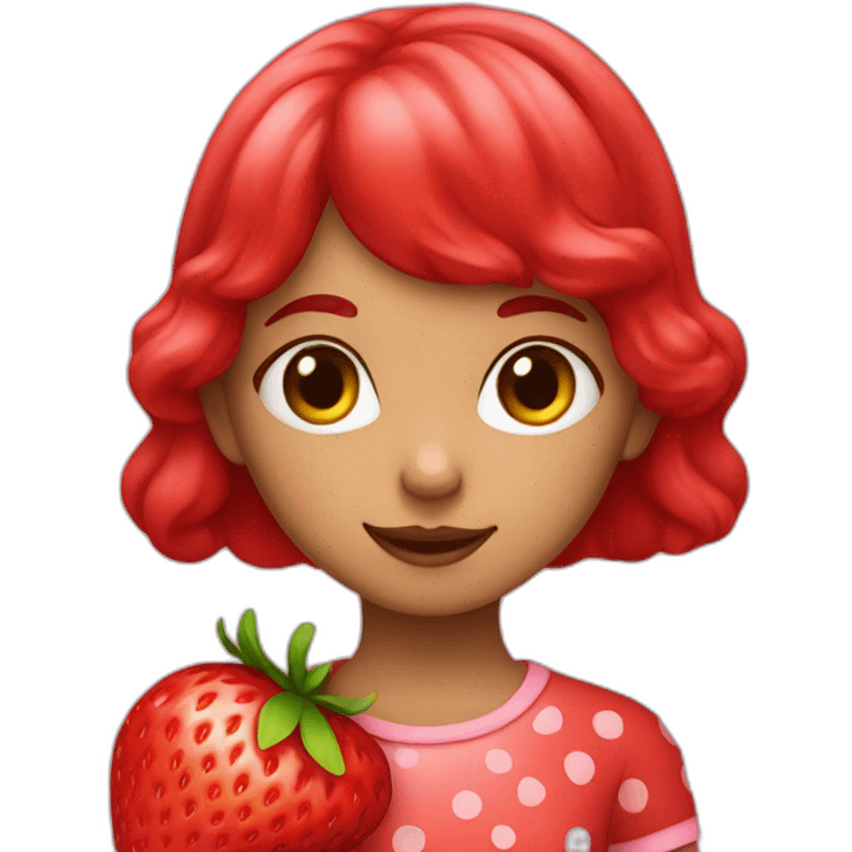 strawberry girl  emoji