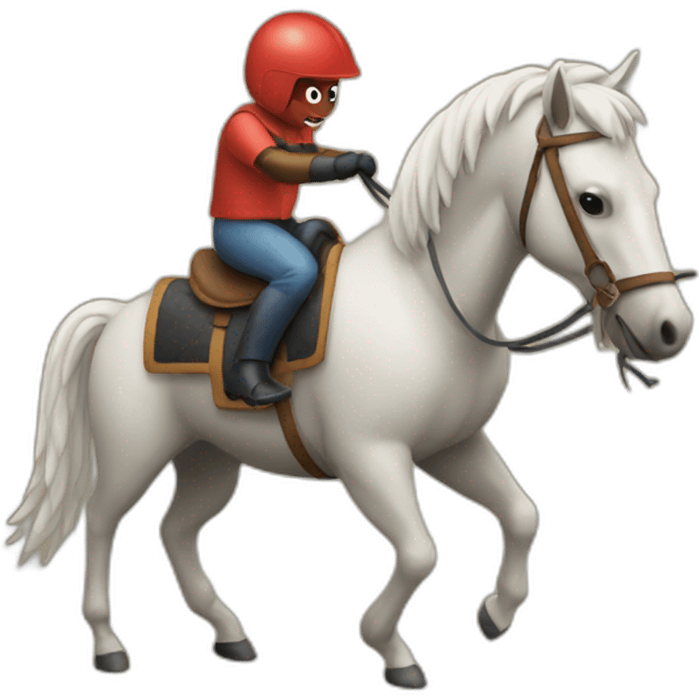 mite riding a horse emoji