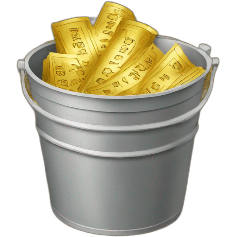 bucket of golden tickets emoji