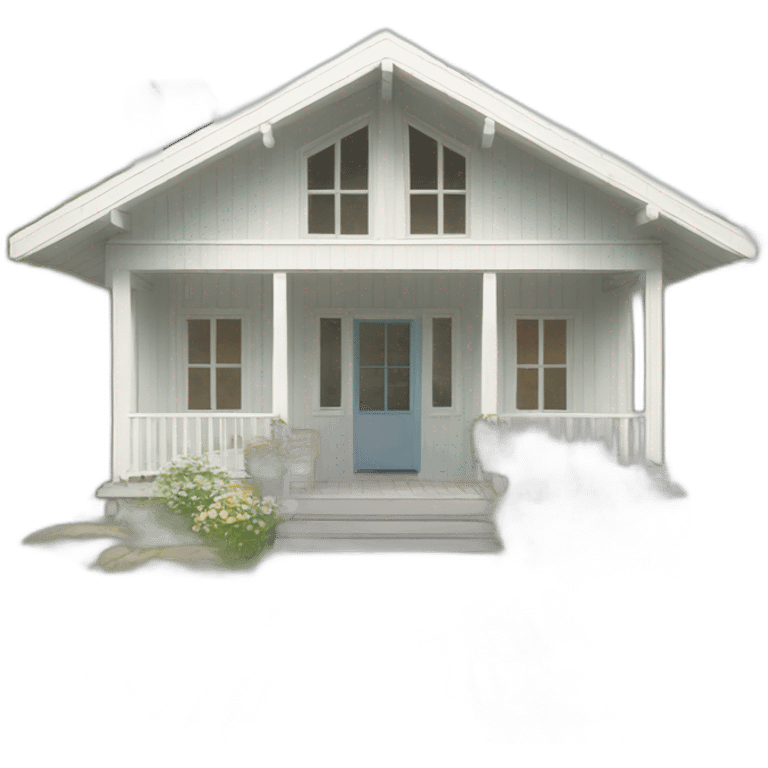 scandinavian modern summer house front emoji