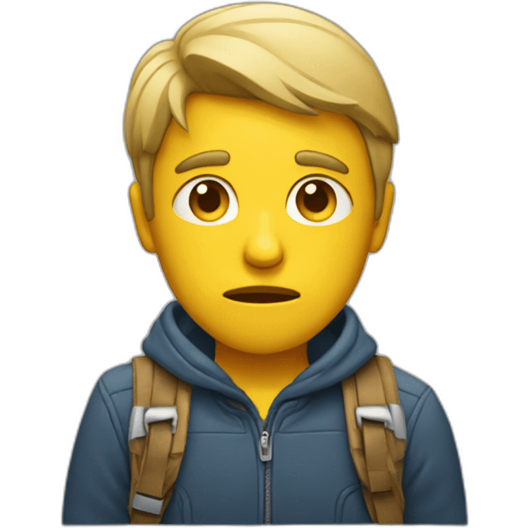 sad traveller emoji