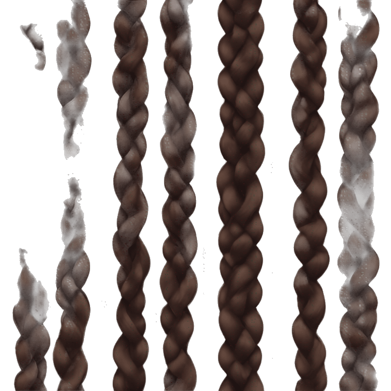 Ribbon dark brown braid  emoji