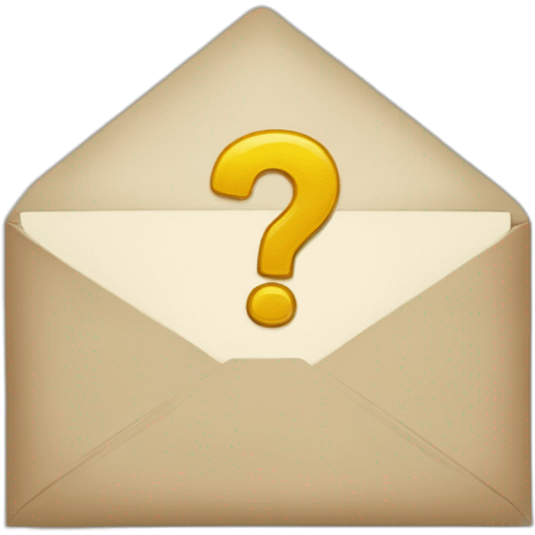 envelope with question mark emoji