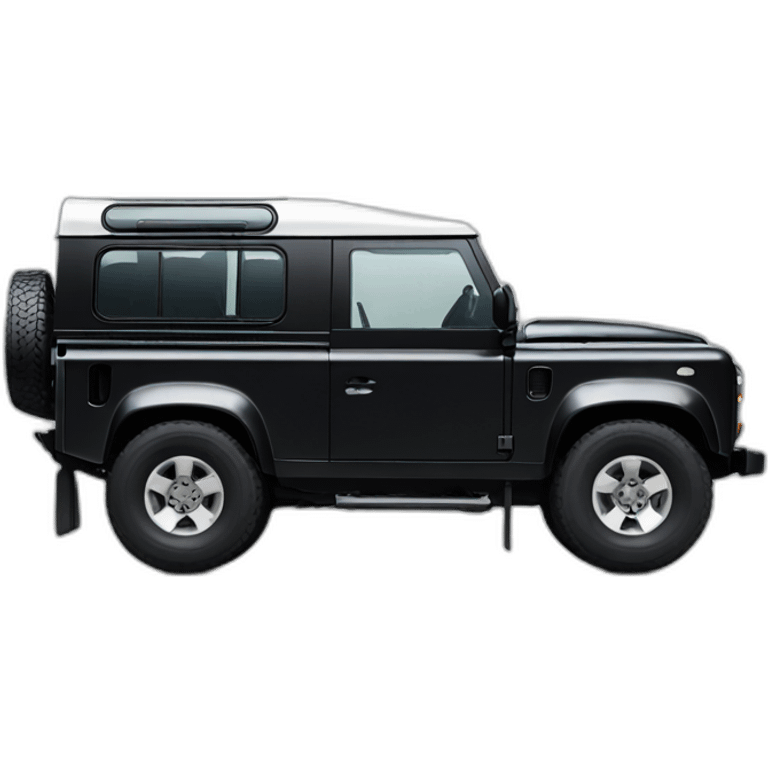 land rover defender black emoji