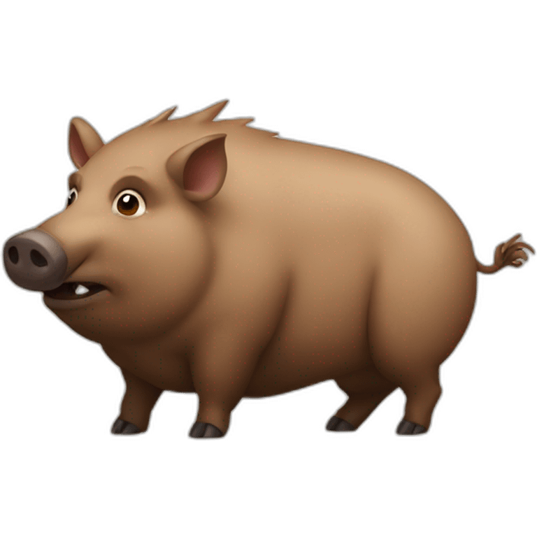 boar with big belly emoji