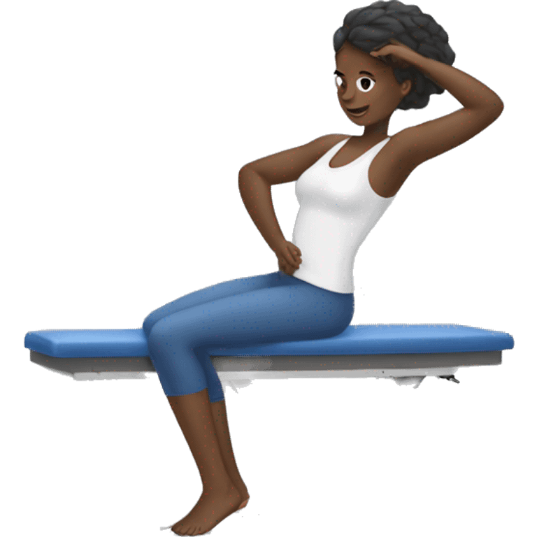 Physical therapy aid black girl emoji