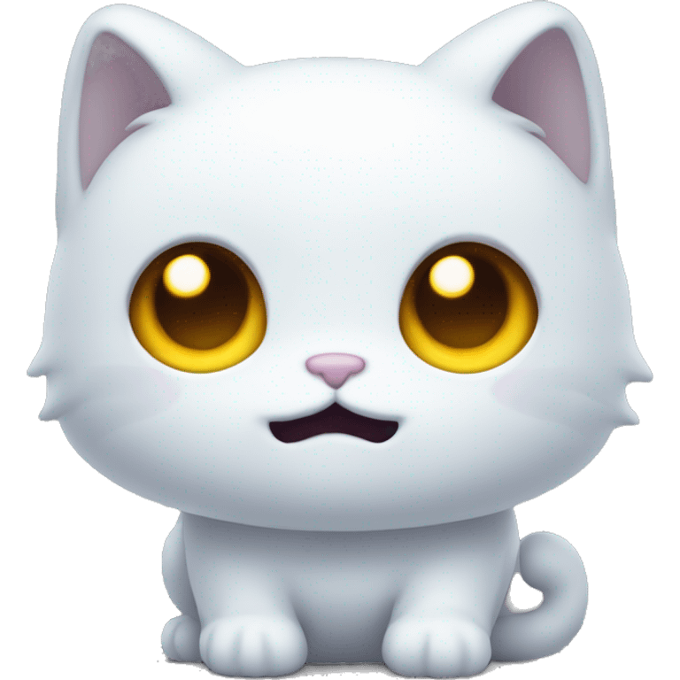 cute cat ghost emoji