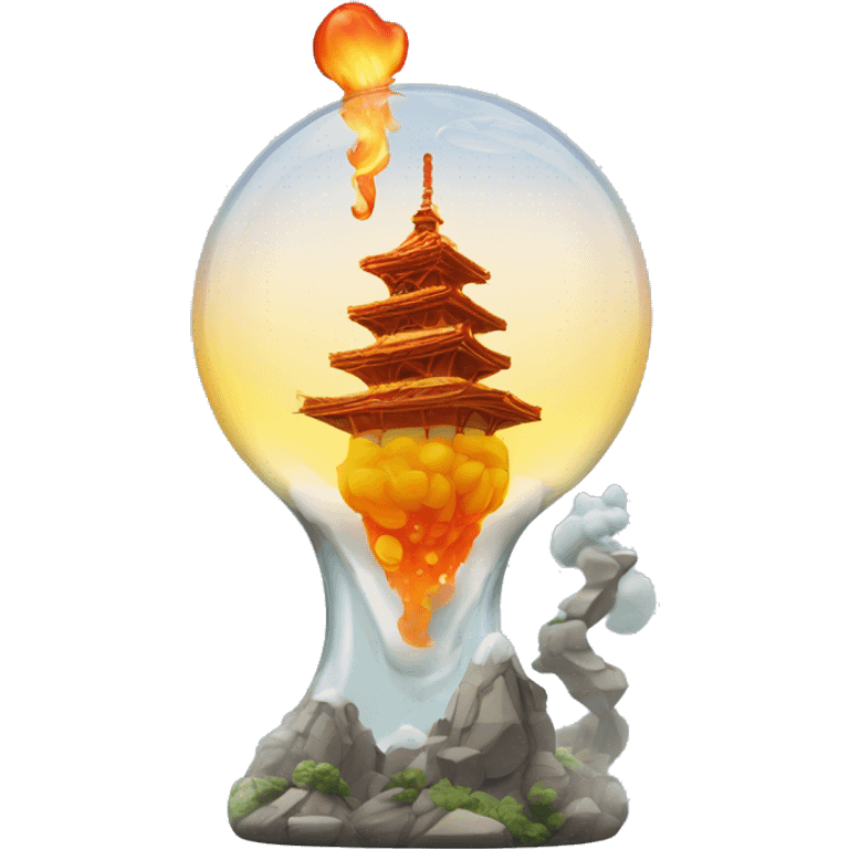 ijffeltower with glass blowing woman on top emoji