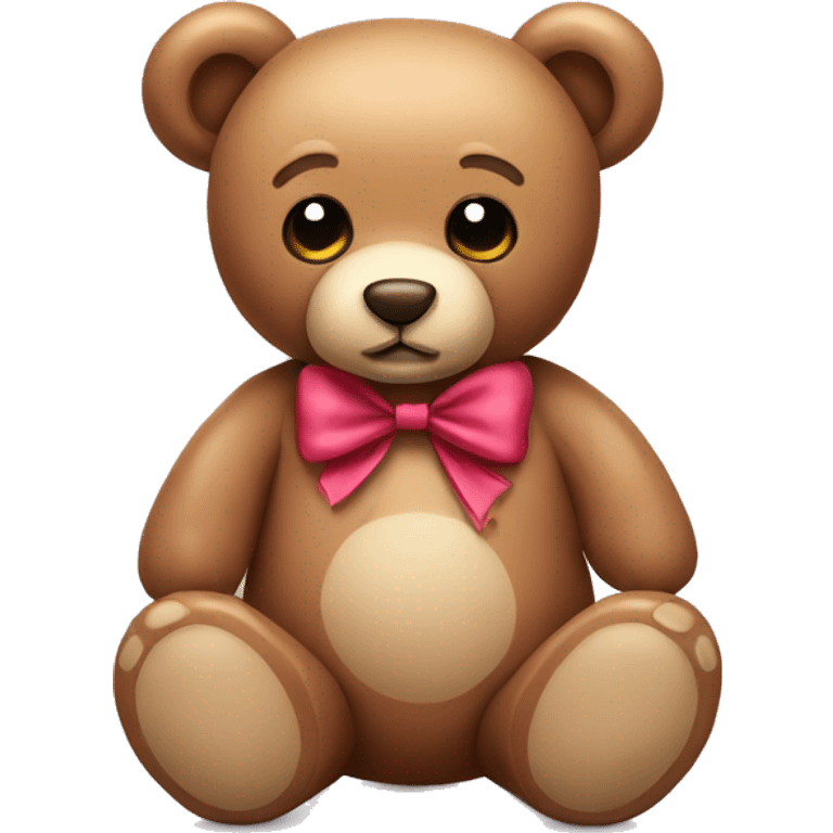 Teddy bear with bow emoji