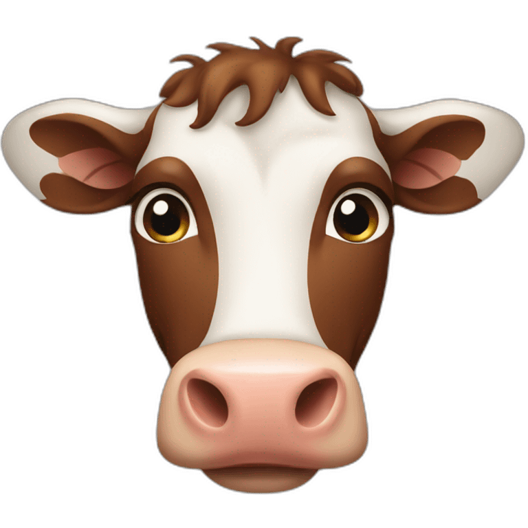 Brown cow emoji