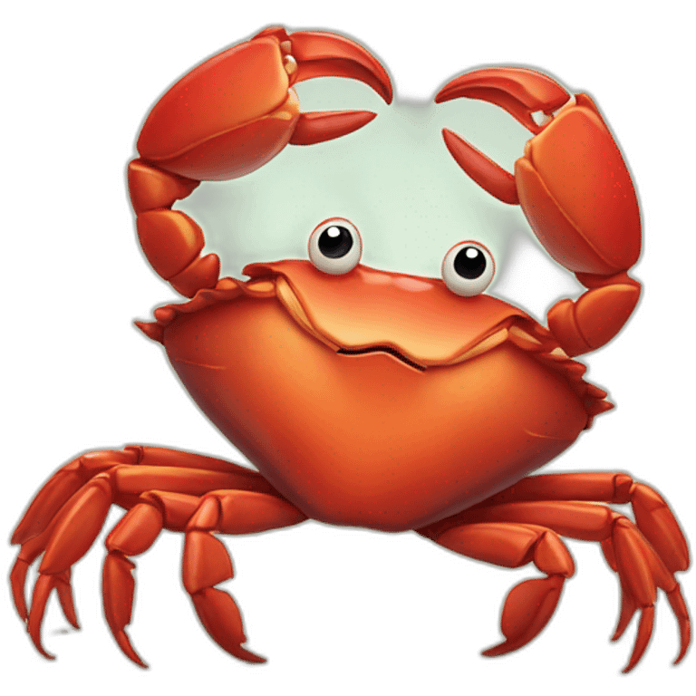 crab holding heart emoji