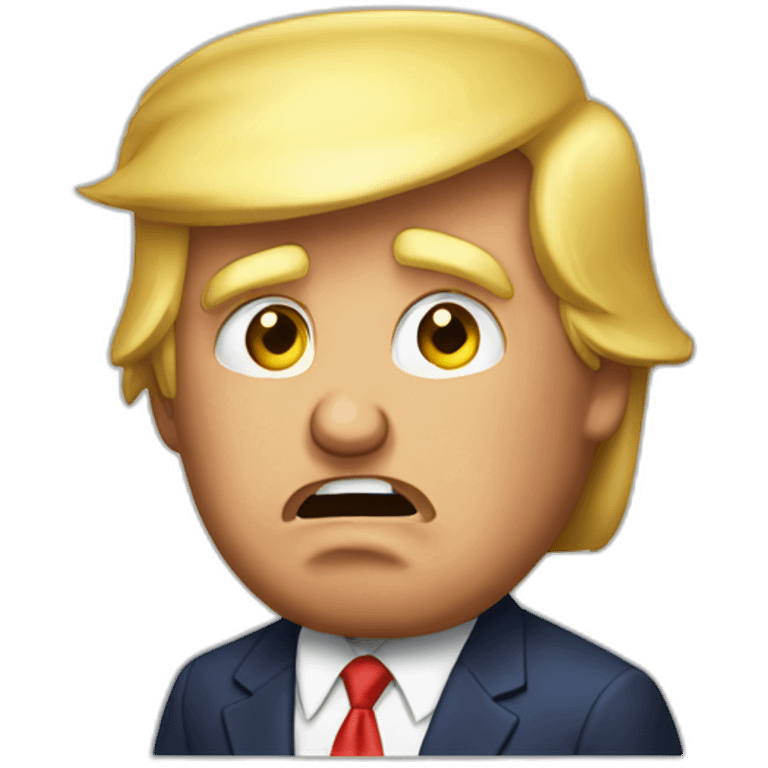 donald trump realizing he really lost emoji