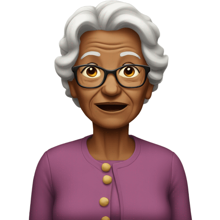 Strong old woman emoji