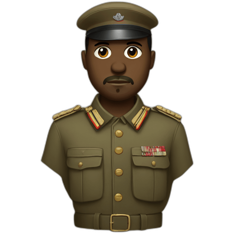 Kanye West in 1940's German Soldier Outfit emoji