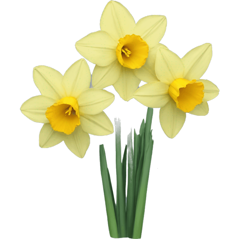 daffodils but big emoji