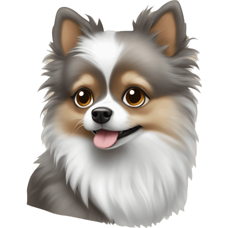 Merle Pomeranian ￼ emoji