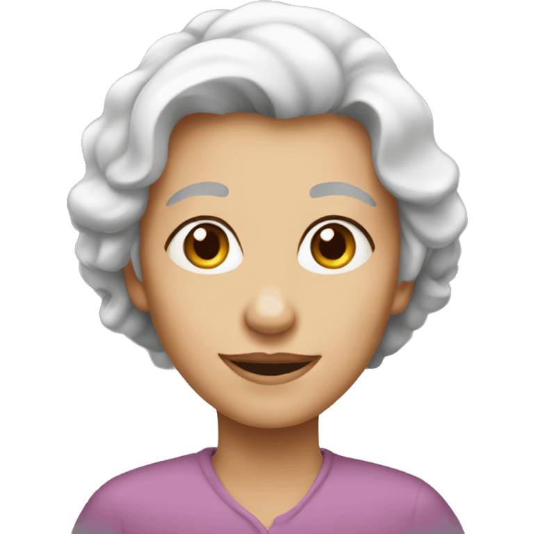 young old lady emoji