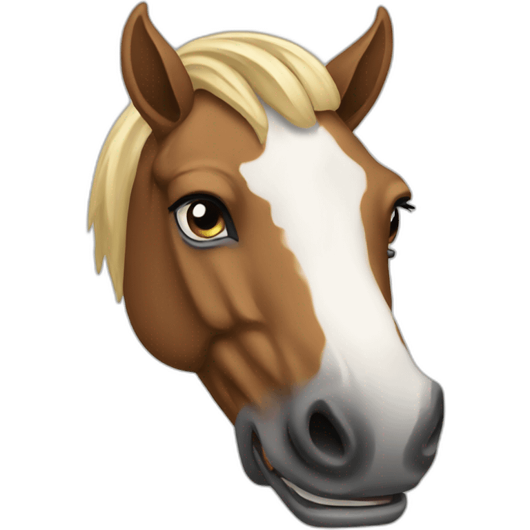 horse with smartphone emoji