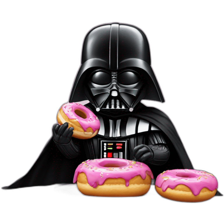 darth vader eating donut emoji