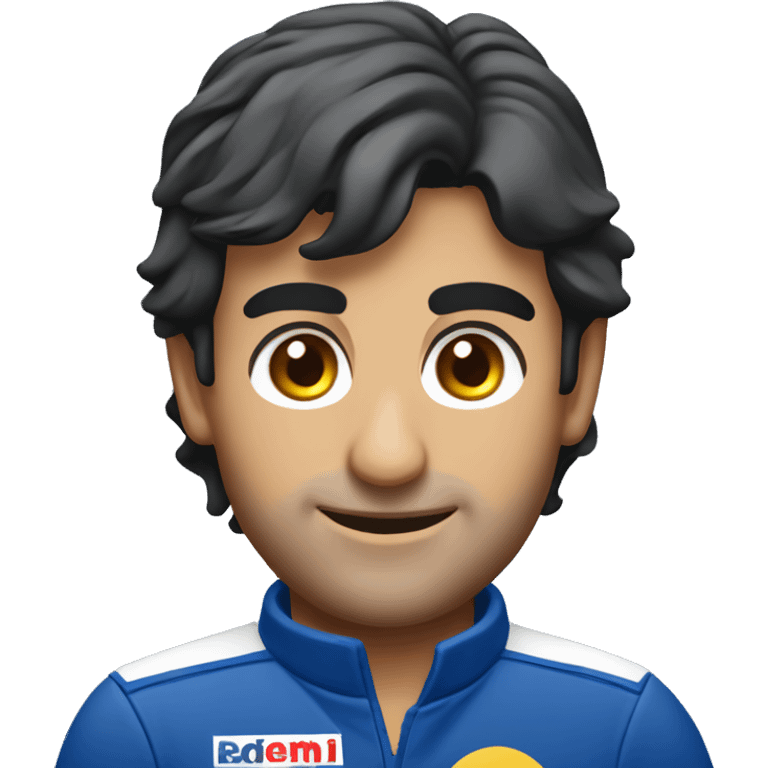 carlos sainz wearing blue emoji