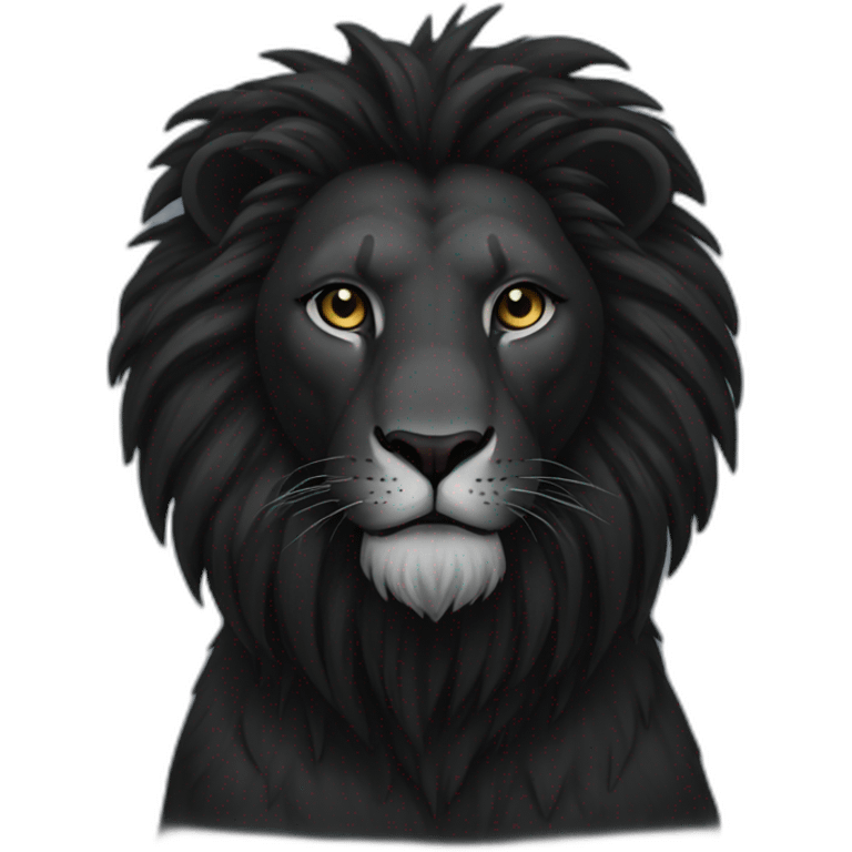 Black lion as the LUL meme emoji