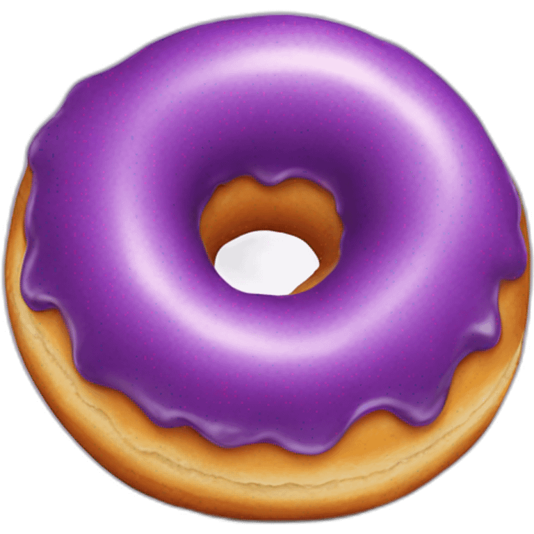 fluffy purple donut emoji