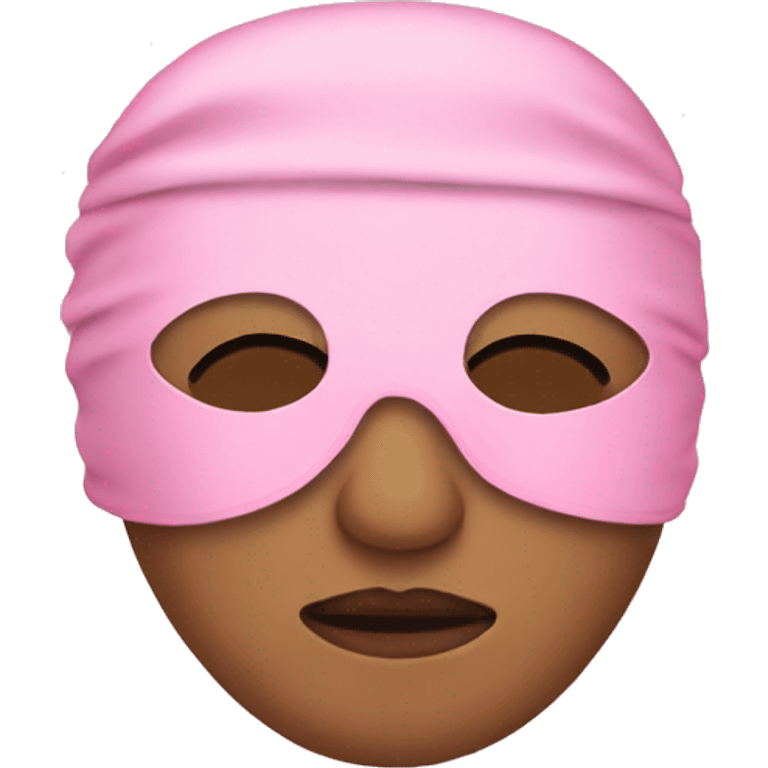 Pink Sleeping mask emoji