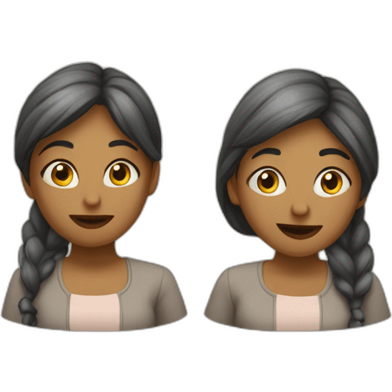 deux soeurs qui se disputent emoji