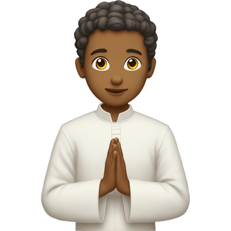 The Young Priest in prayer emoji