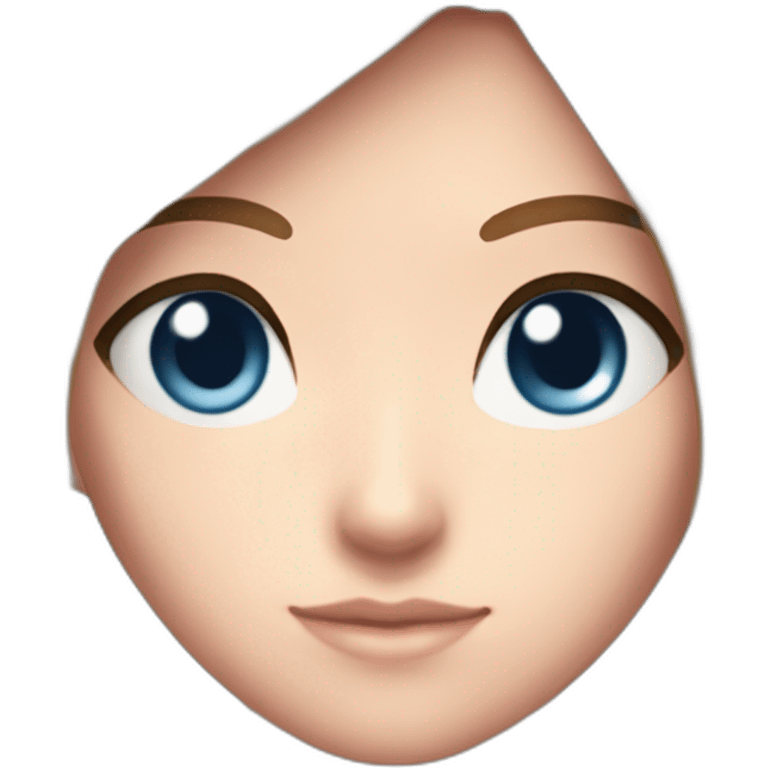 Claire Redfield blue eyes emoji