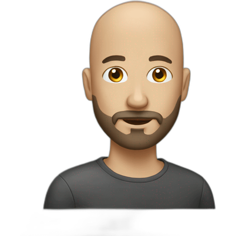 bald man with a beard emoji