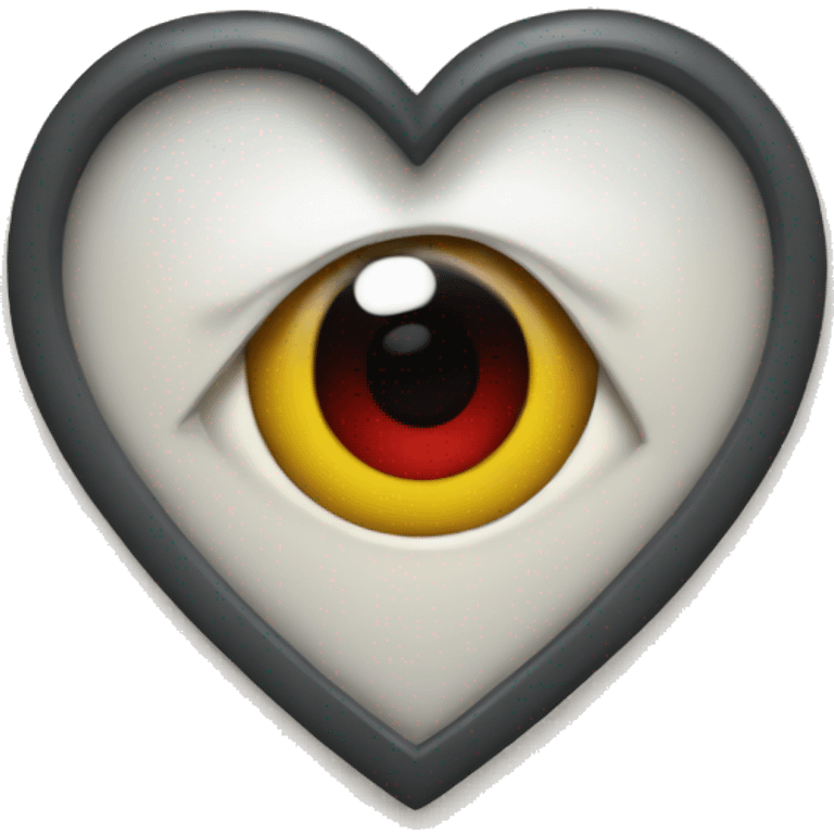 Heart with an eye emoji