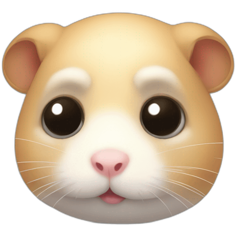 Sad hamster with big eyes  emoji