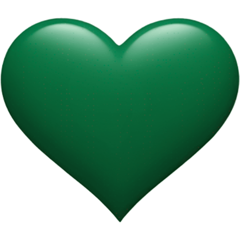 Hunter green heart emoji