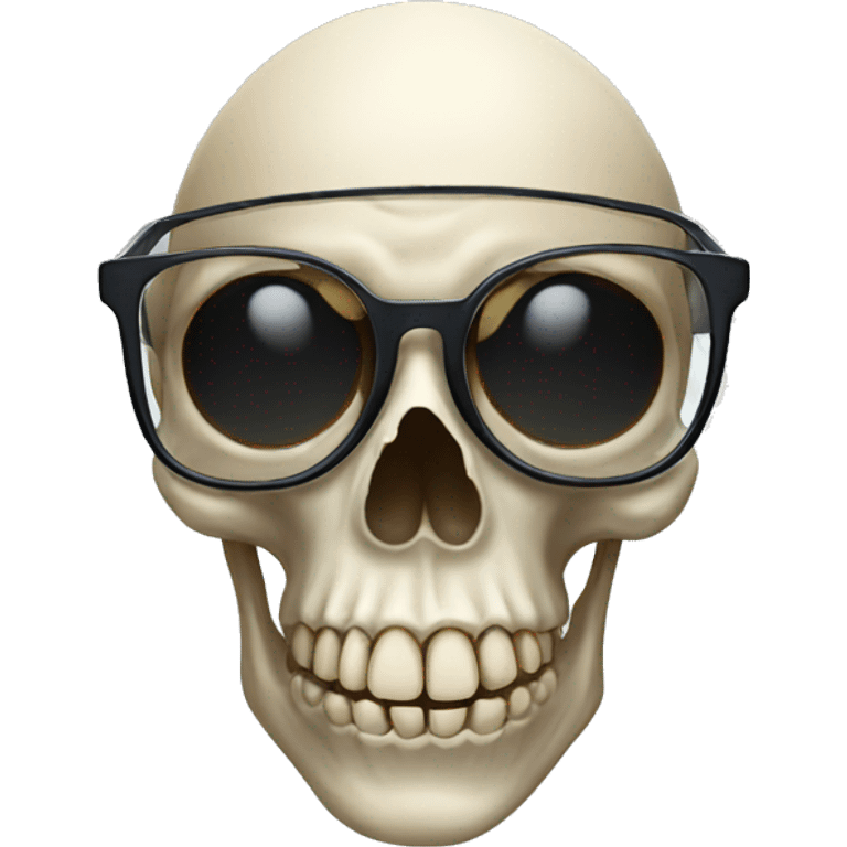 skull with glasses emoji