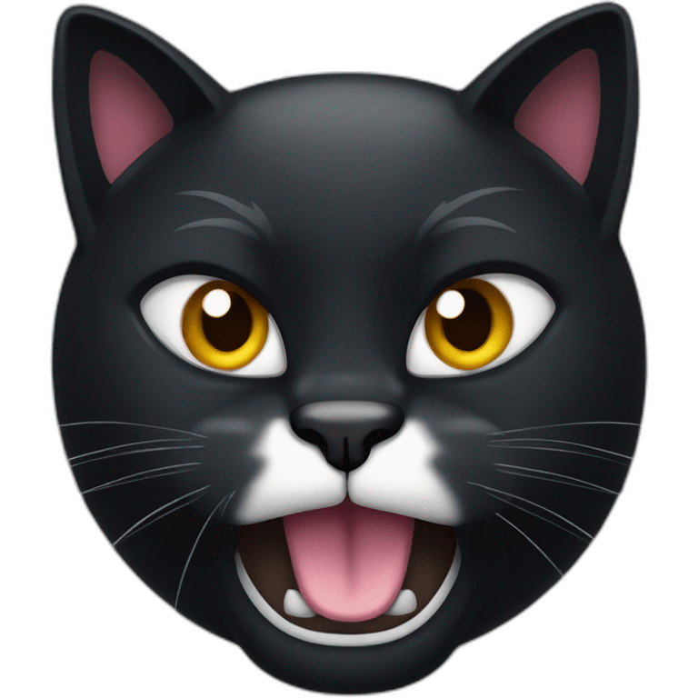 Angry Black Cat emoji