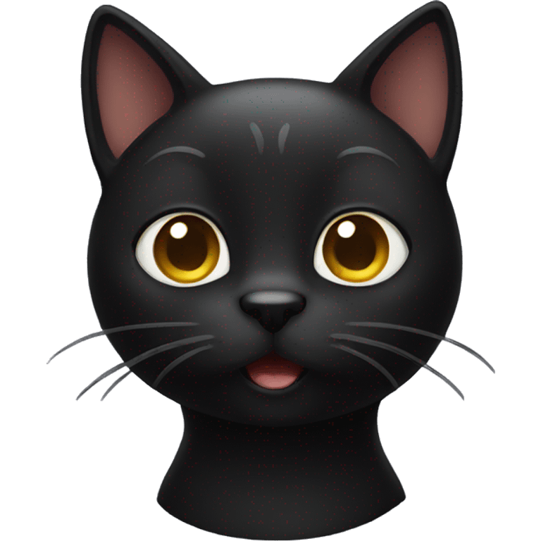 black cat emotion emoji