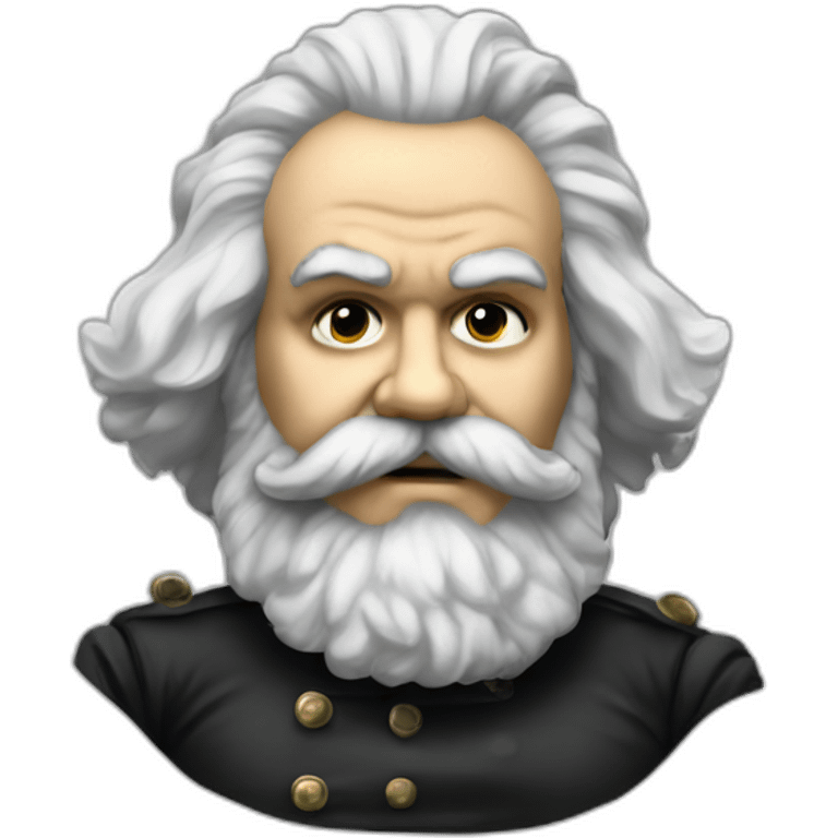 Karl Marx in punk makeup emoji