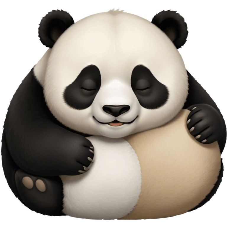 egy alvó panda eki énekel emoji