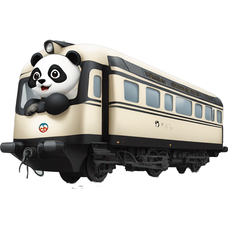 orient express with a panda on it emoji