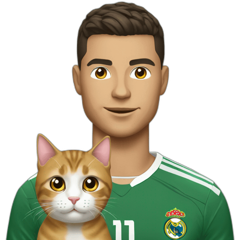 Ronaldo avec un chat emoji