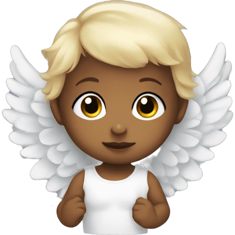 baby with angel wings emoji