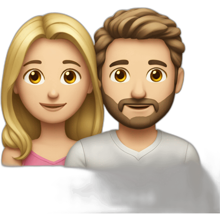 in love caucasian couple emoji