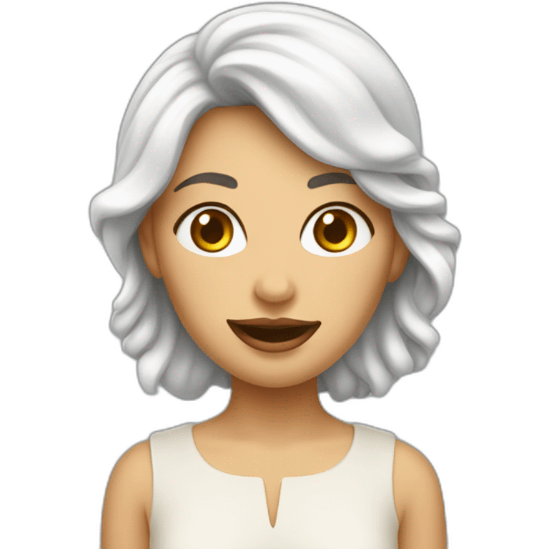 femme-leche-une-glace emoji