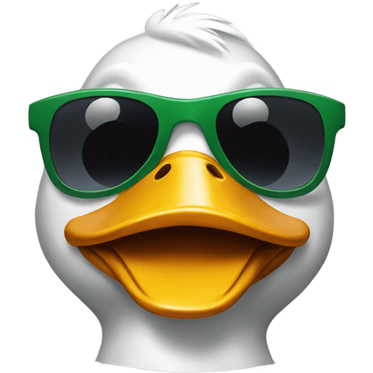 Duck with sunglasess emoji