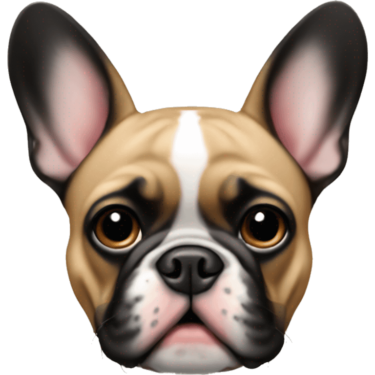 French bulldog black tan  emoji