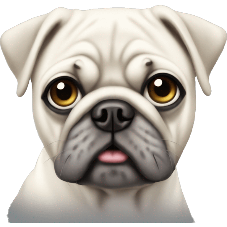 White pug emoji